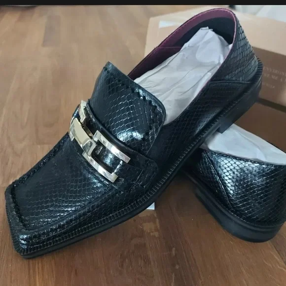 ZARA ANIMAL PRINT 100% COW LEATHER FLAT LOAFERS - Picture 3 of 9